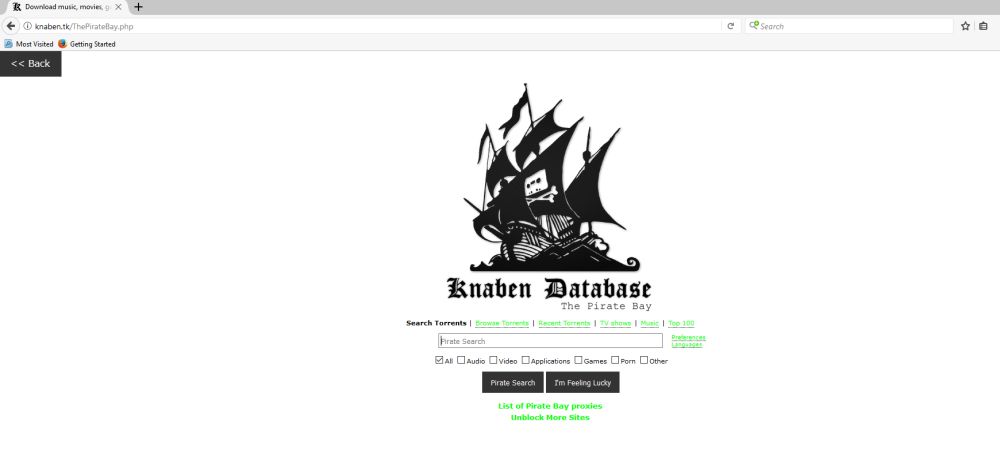 Pirate Bay Knaben